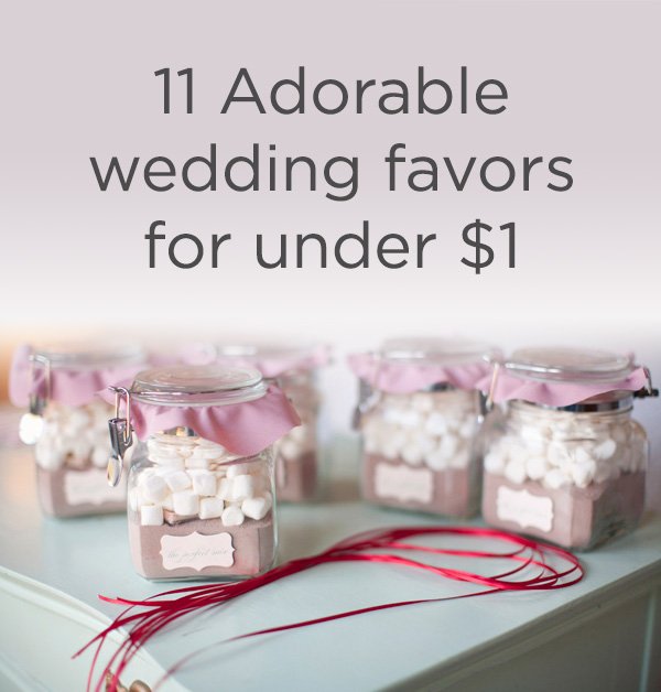 Wedding Favors For Under One Dollar